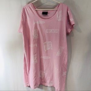 IG SPORT women’s Night shirt sz XL  Cotton pink